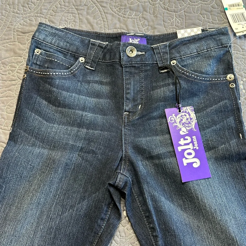 Jolt Big Girls Bootcut Dark Blue Jeans NWT Size 16